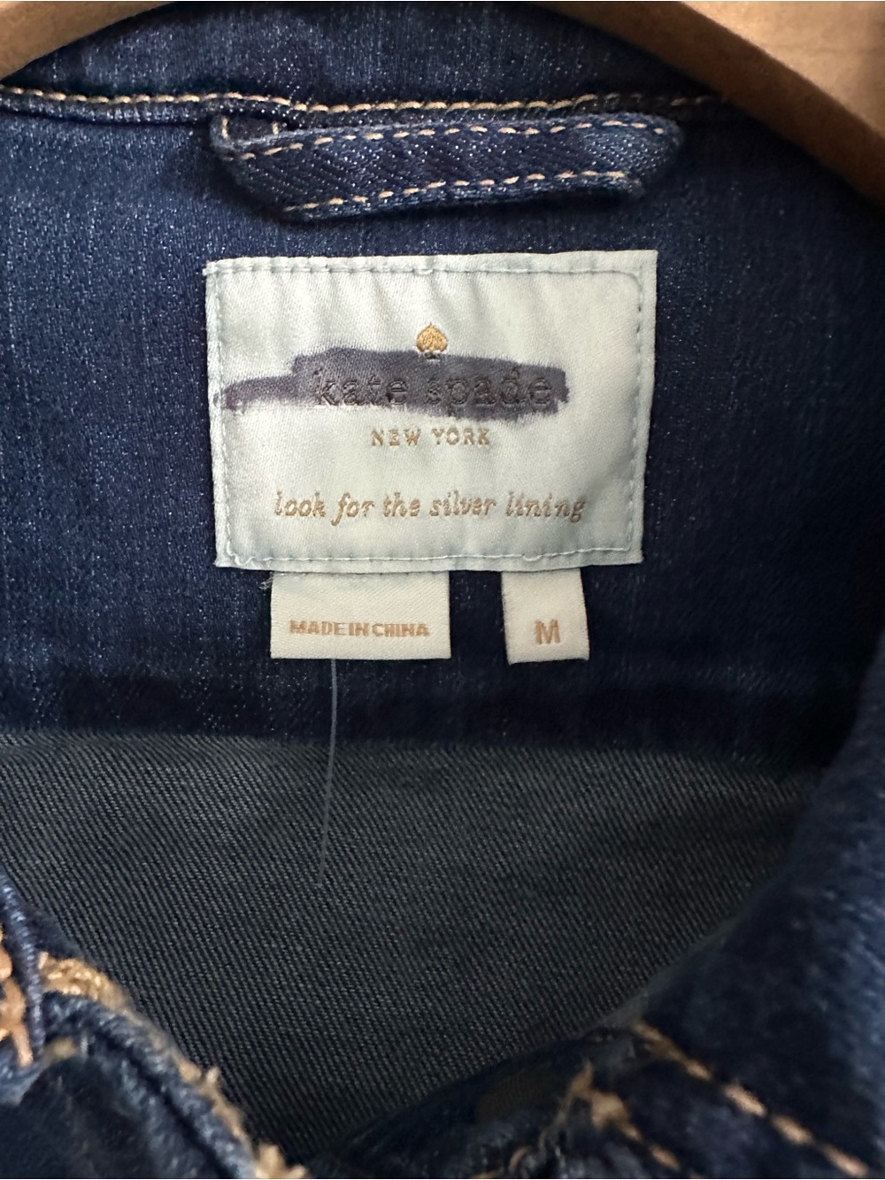 kate spade Dark Blue Denim Jean Jacket - Picture 6 of 8